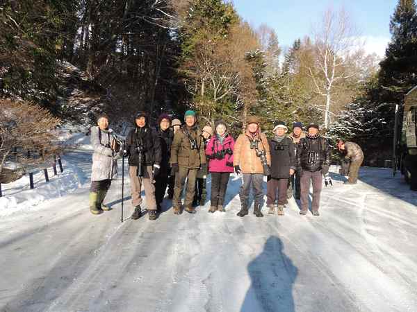 軽井沢、雪の朝に出発!